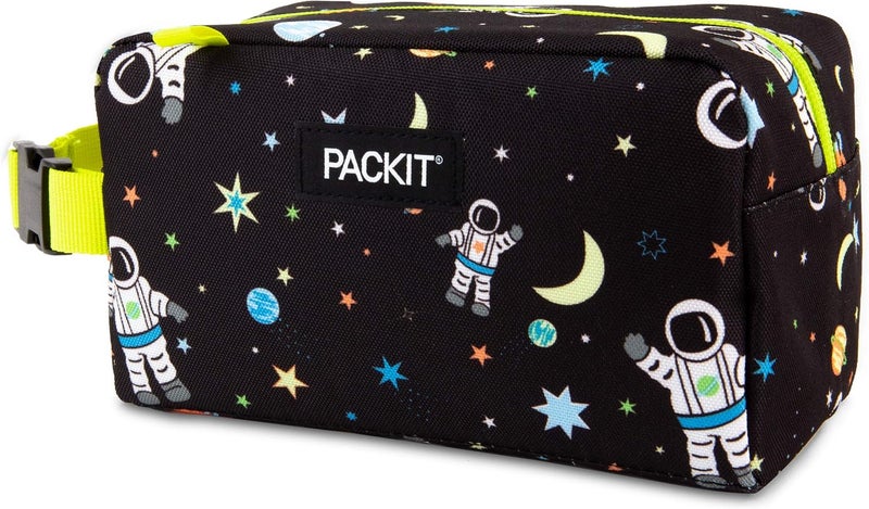 Pac-Kit Freezable Snack Box, Spaceman, Built with ECOFREEZE Technology, Collapsible, Reusable, Zip Closure with Buckle Handle, Great for All Ages and Fresh Snacks on the go - Image 2