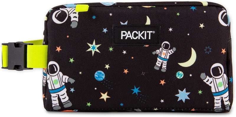 Pac-Kit Freezable Snack Box, Spaceman, Built with ECOFREEZE Technology, Collapsible, Reusable, Zip Closure with Buckle Handle, Great for All Ages and Fresh Snacks on the go - Image 1