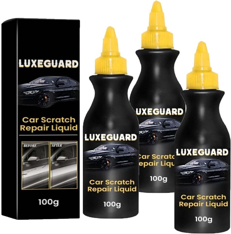 كلاراكو سائل إصلاح خدوش السيارة LuxeGuard، Ceoerty™ سائل إصلاح خدوش السيارة LuxeGuard، شمع إصلاح الخدوش للسيارة، مناسب لجميع أنواع المركبات (3 قطع) - Image 1