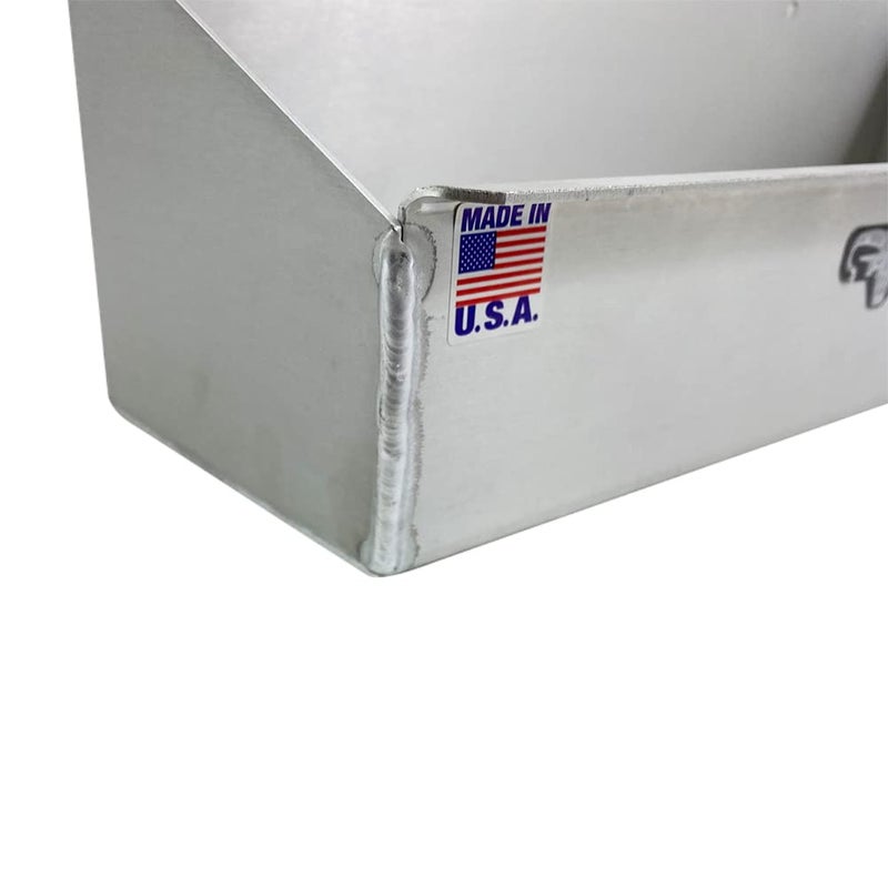 Pit Posse 563 Oil Shelf Caddy Six Bottle Rack Holder- Made in USA - Holds 6 Quarts of Automotive Motor Engine Oil - Enclosed Race Trailer Shop Garage Aluminum Storage Organizer (Silver) - Image 4