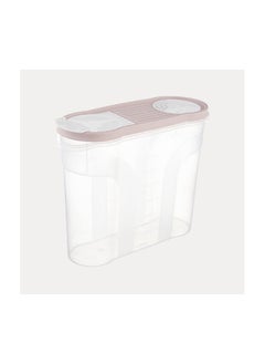 dunya Dunya Plastic Cereal and Legumes Graduated Storage Box, set of 3 Pieces( 2900-2150-1400ml) -Pink Turkey Made  - Image 2