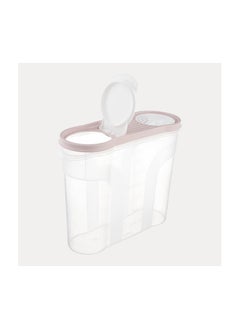 dunya Dunya Plastic Cereal and Legumes Graduated Storage Box, set of 3 Pieces( 2900-2150-1400ml) -Pink Turkey Made  - Image 3