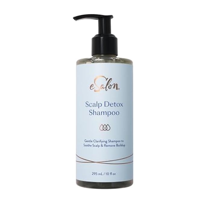 eSalon Scalp Detox Shampoo, Gentle Clarifying with Nettle and Prickly Pear Extract, 10 fl oz - Image 1
