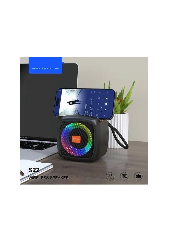 مكبر صوت AN333 لاسلكي محمول بلوتوث يدعم USB وMicro SD وراديو اف ام وايه يو اكس يوفر صوتًا عالي الجودة  - Image 2