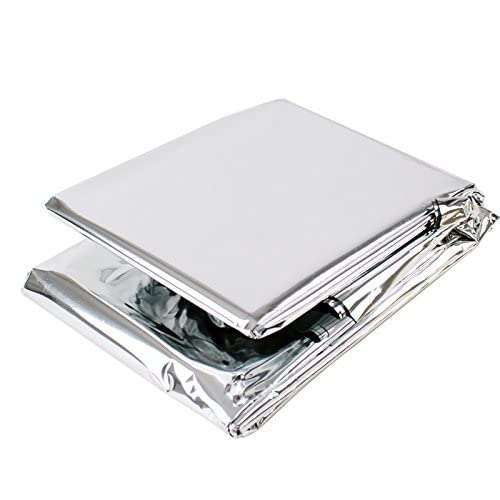 Linist Emergency ‎Mylar Thermal Blankets - 2 Packs Waterproof and Weatherproof Perfect for conserving Body Heat in Emergency Survival situations (Color May Vary) - Image 3