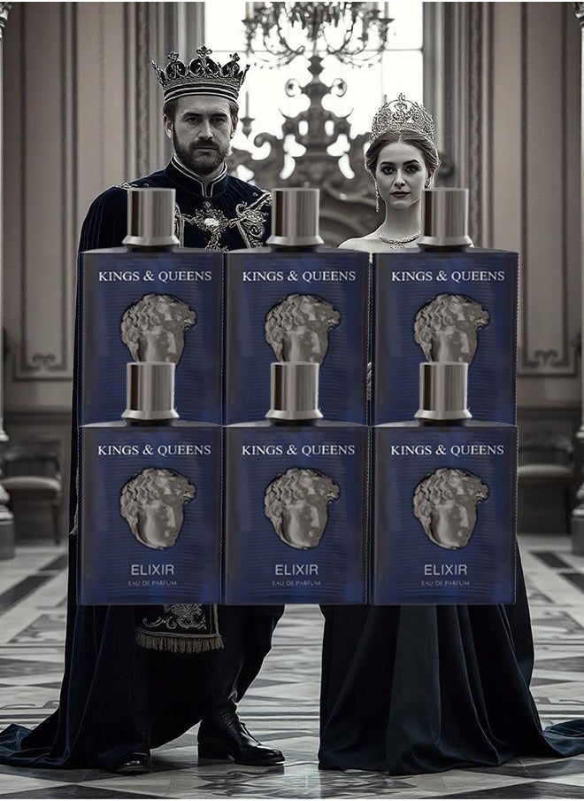 AMARAN 6 Pieces Kings And Queens Elixir Perfume For Unisex 100ml EDP  - Image 1