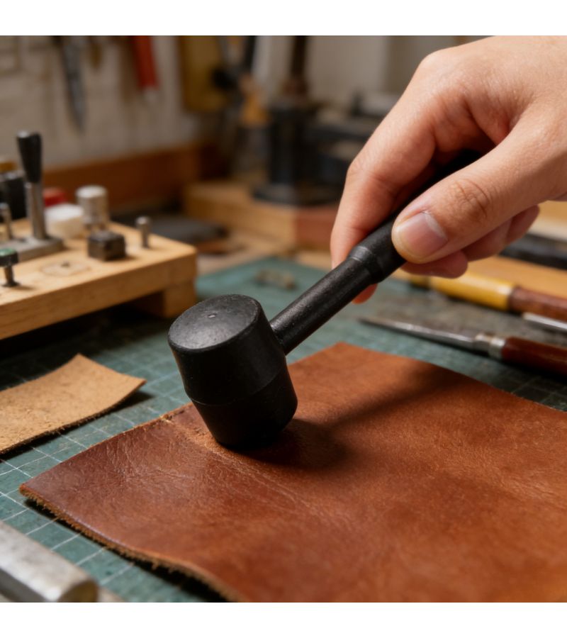 Plastic Hammer Leatherworking Mini Hand Tool for Precision Assembly and Tapping - Image 4