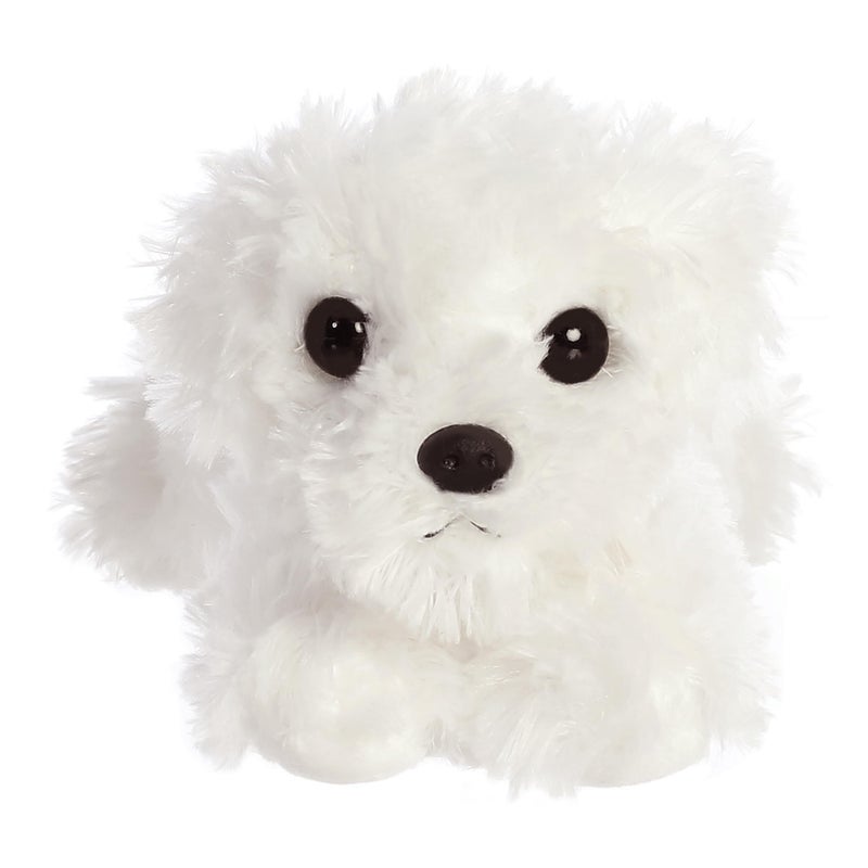 AuroraÂ® Adorable Mini Flopsieâ„¢ Snowballâ„¢ Stuffed Animal - Mini Companions Ready for Playful Adventures - for Kids All Ages, Toddlers, Adults, and Families - White 8 Inches - Image 2