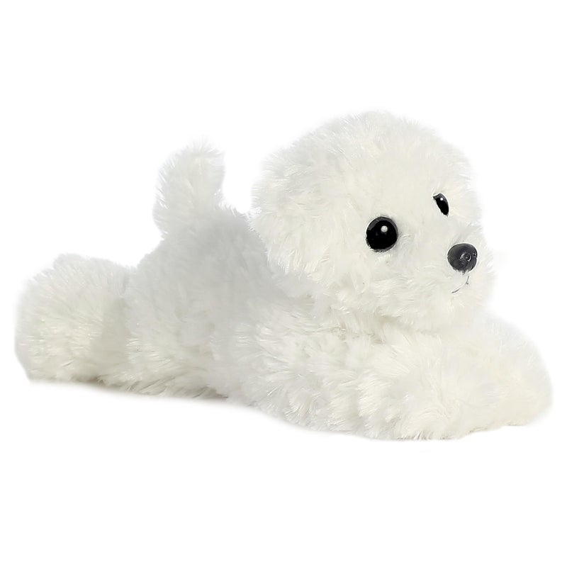 AuroraÂ® Adorable Mini Flopsieâ„¢ Snowballâ„¢ Stuffed Animal - Mini Companions Ready for Playful Adventures - for Kids All Ages, Toddlers, Adults, and Families - White 8 Inches - Image 3
