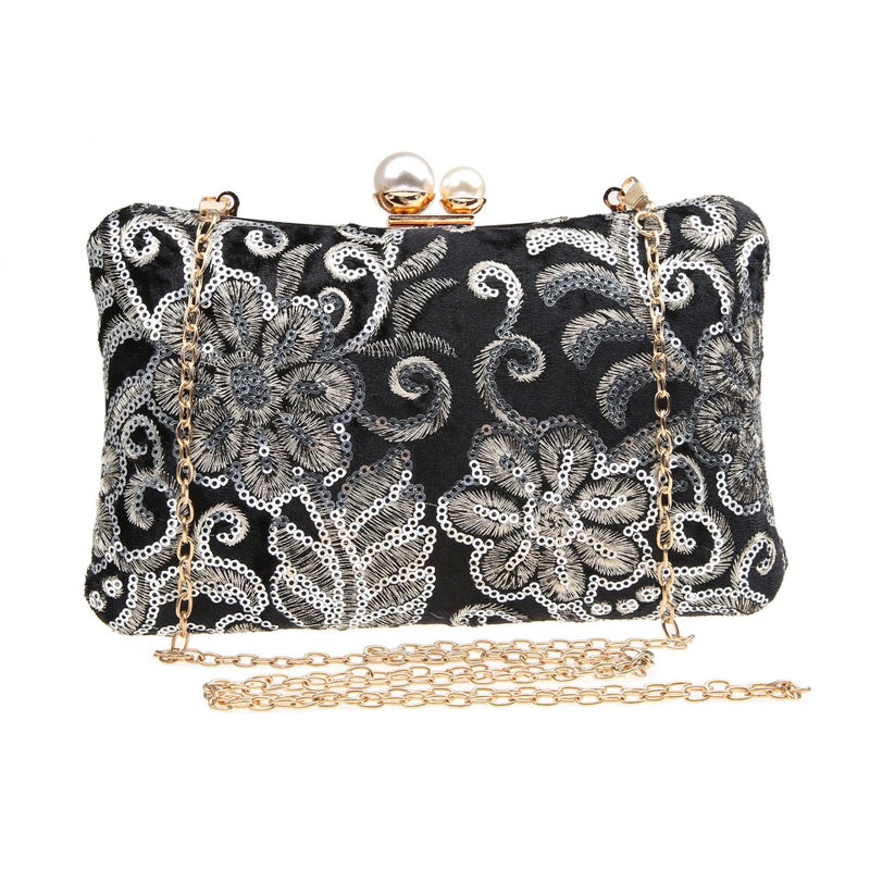 New Fashion Sequin Bag Vintage Banquet Clutch Bag Evening Banquet Bag Compressor Women'S Bag Ladies Bag Mobile Phone Bag 031272 - Image 2