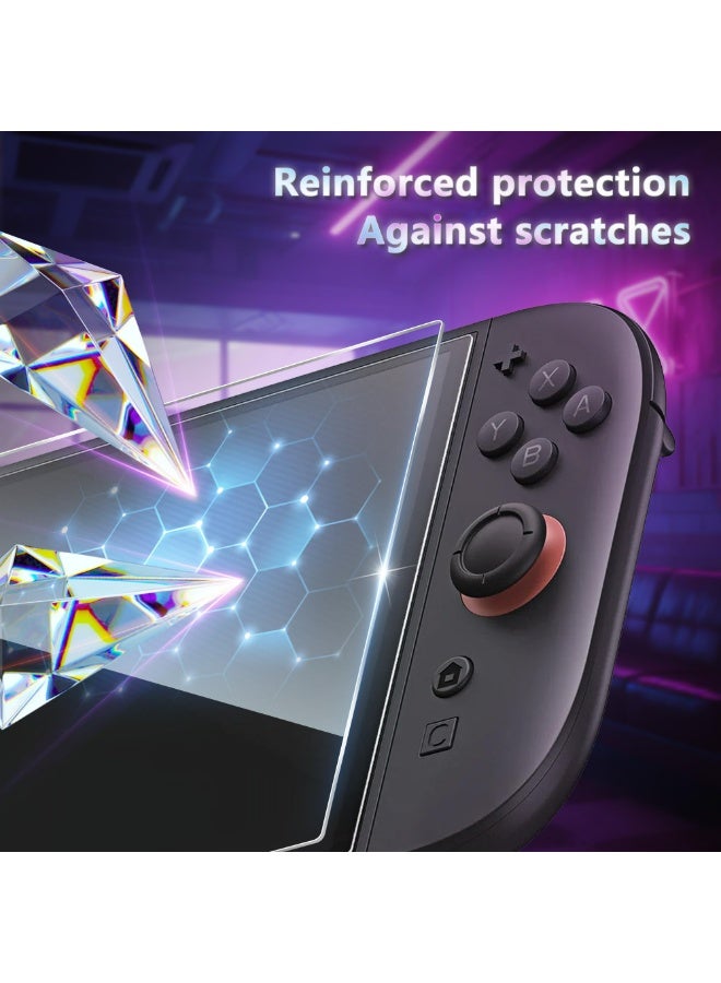 3-Pack Tempered Glass Screen Protector for Nintendo Switch 2 (2025), Easy to Install with Guiding Frame Ultra HD Glass Protector 9H Hardness Scratch Resistant Accessories for Switch 2 - Image 4