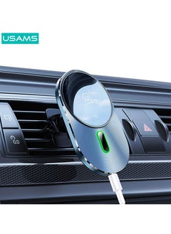 Usams Wireless Car Charger Phone Holder Mount 15W Fast Charging, Compatible with MagSafe Car Charger, Air Vent Mount Compatible with Caseless iPhone 14/13/12 Samsung phones and Magnetic Cases  - Image 3