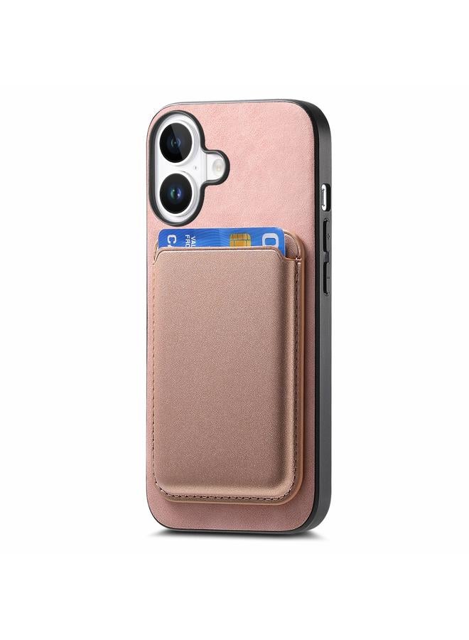 S-TOP Case For iPhone 16 Plus Retro Magsafe Card Bag PU Back Cover Phone Case - Image 2
