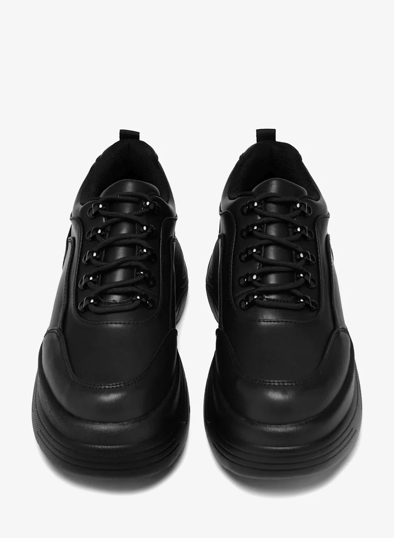 KOI Black Jennie Black Chunky Bubble Trainers for Women | Best Price UAE