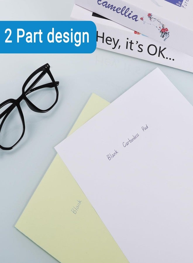 suituts Blank Carbonless Notepad, 2-Part, 8.5X11 Inches, 150 Sets - Image 4