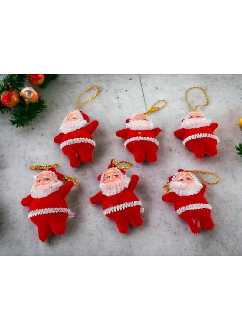 Santa Claus Christmas Tree Ornament Set 25 Pieces Mini Santa Claus Ornaments, Christmas Tree Ornaments, Multi-Shaped Santa Claus Shaped Christmas Tree Hanging Ornaments for Home Christmas Decoration - Image 2