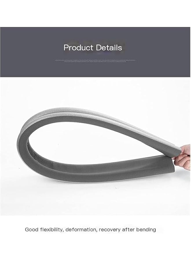 The Bros Pack of 6 Twin Door Draft Stopper, Double Side Under Door Bottom Seal Strip Noise Blocker | Door Sweep Draft Blocker for Door | 10 * 95cm | Brown - Image 5