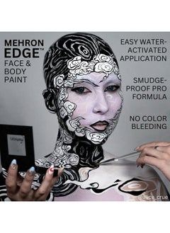 mehron EDGE Face & Body Paint| Professional Water-Activated Face Paint Makeup | Made in the USA | For Cosplay, Halloween, & SFX (Green)  - Image 4