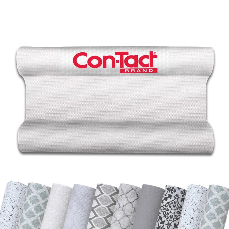 ConTact Brand Grip Prints NonAdhesive NonSlip Counter Top DrawerShelf Liner 12 x 20 White
