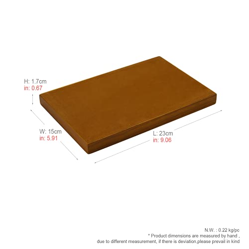 Oirlv Solid Wood Small Jewelry Tray Trade Showcase Countertop Jewelry Display Trays Rectangle Vanity Tray(Grey, Small) - Image 3