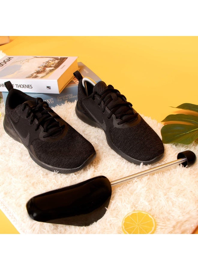 2 Pairs Adjustable Plastic Shoe Trees for Men – Spring-Loaded Shoe Stretcher & Shape Keeper, Portable Boots & Sneakers Shaper, Fits US Size 7-12, Black - Image 5
