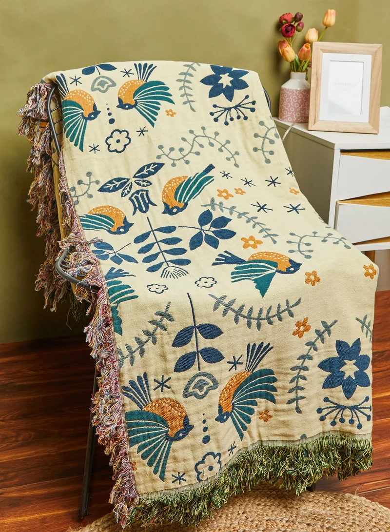 AURORA Patterned Woven Blanket Throw
