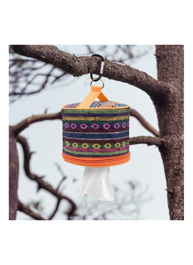SYOSI - Camping Toilet Paper Holder Outdoor Roll Paper Storage Case Roll Case Paper Holder Toilet Roll Dispenser Holder Storage Bag With Hook For Camping Tent Camping Tent Outdoor Camping Hiking - Image 1