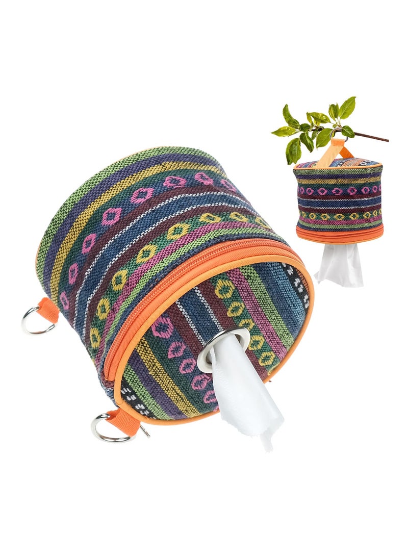 SYOSI - Camping Toilet Paper Holder Outdoor Roll Paper Storage Case Roll Case Paper Holder Toilet Roll Dispenser Holder Storage Bag With Hook For Camping Tent Camping Tent Outdoor Camping Hiking - Image 1