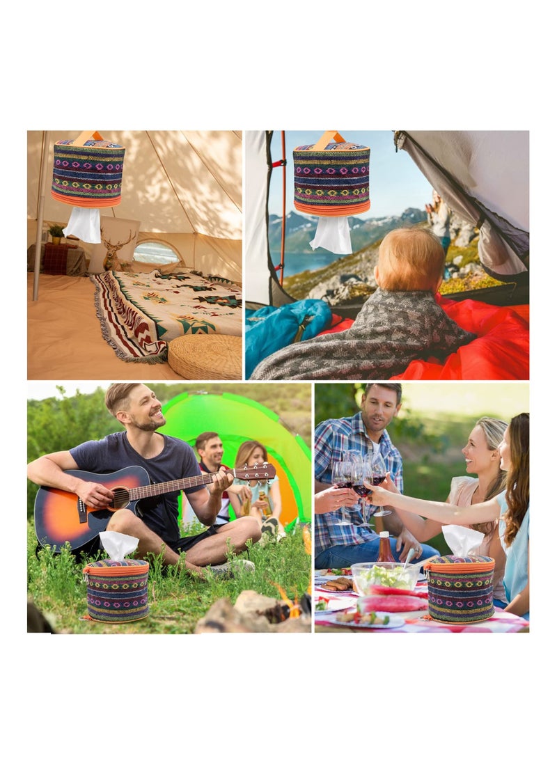 SYOSI - Camping Toilet Paper Holder Outdoor Roll Paper Storage Case Roll Case Paper Holder Toilet Roll Dispenser Holder Storage Bag With Hook For Camping Tent Camping Tent Outdoor Camping Hiking - Image 1