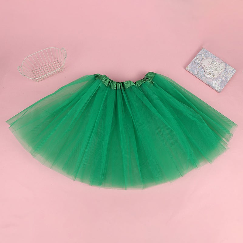 Tutu Mesh Skirt Dance Performance Kidsren Tutu Skirt Skirt Girls Tutu Skirt Stage Style - Image 1