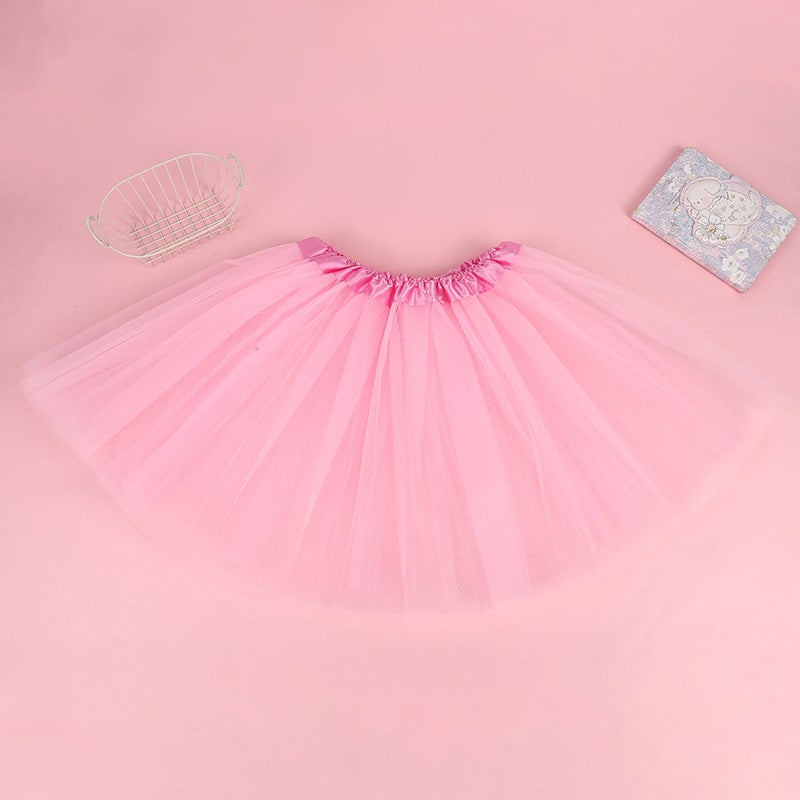 Tutu Mesh Skirt Dance Performance Kidsren Tutu Skirt Skirt Girls Tutu Skirt Stage Style - Image 3