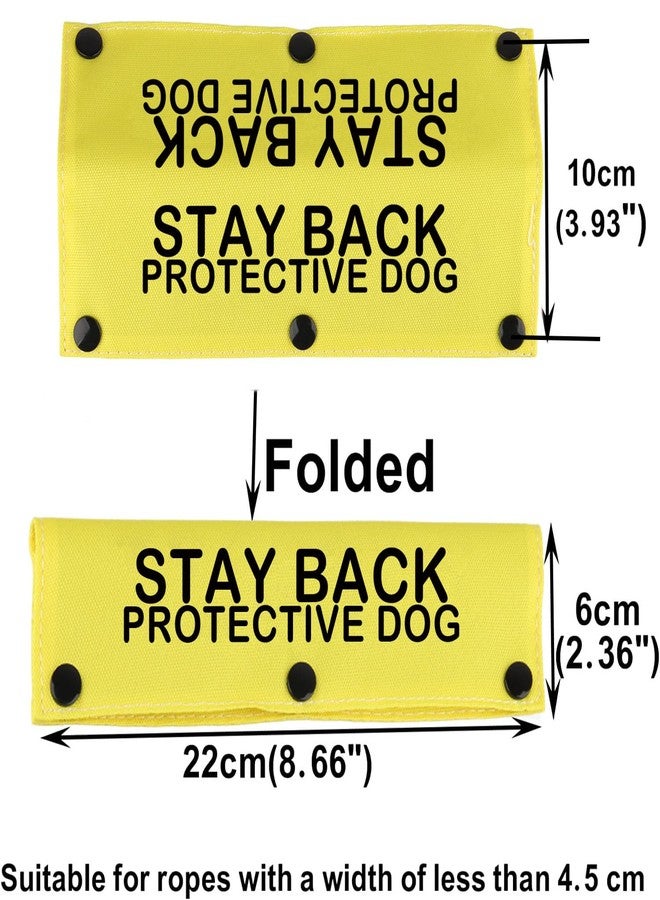 BLUPARK Protective Dog-YE Sleeve - Funny Dog Leash Wrap with ID Patch Tag, Stay Back Protective, Pet Birthday Gift - Image 2