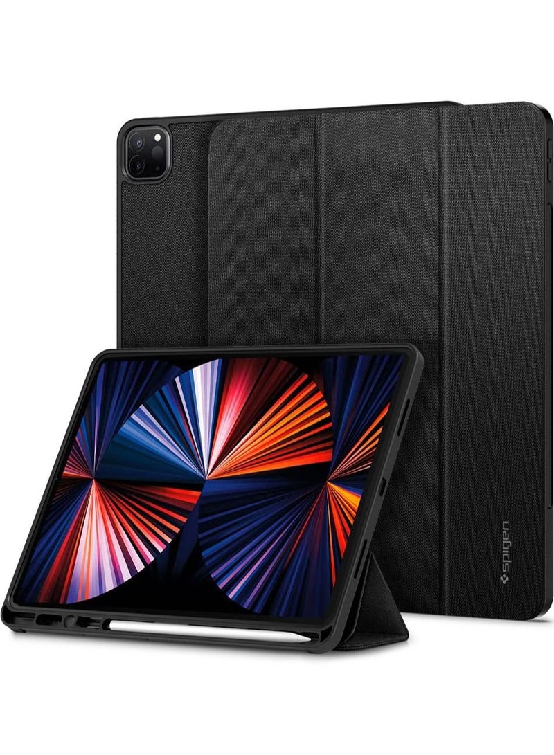 Spigen جراب Urban Fit لجهاز iPad Pro مقاس 12.9 بوصة M2 الجيل السادس (2022) / الجيل الخامس (2021) مع حامل قلم رصاص - أسود - Image 1