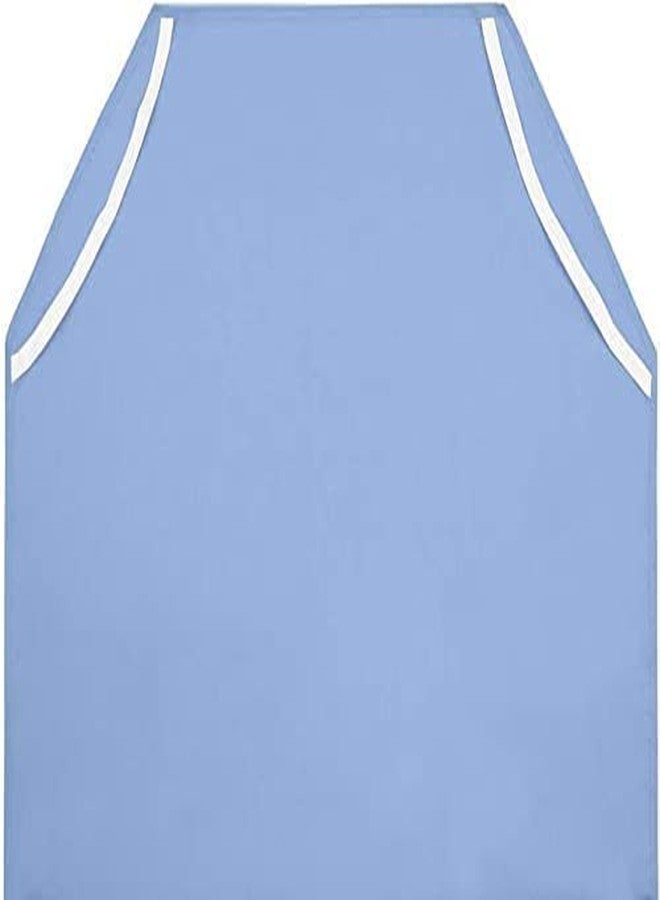 COTTON SHEET 600 Thread Count, Toddler Cot Sheets with Corners Elastic, Standard Mat Size Day-Care/Pre-School 100% Egyptian Cotton Kids Nap Time Fitted Sheets, Light Blue Solid (23" WX47 L) Pack of 4 - Image 4