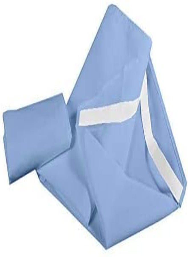 COTTON SHEET 600 Thread Count, Toddler Cot Sheets with Corners Elastic, Standard Mat Size Day-Care/Pre-School 100% Egyptian Cotton Kids Nap Time Fitted Sheets, Light Blue Solid (23" WX47 L) Pack of 4 - Image 2
