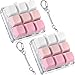 Axlksia Keyboard Fidget Toy Fidget Clicker Keyboard Fidget Keychain Button Fidget Gifts for Adults to Relieve Stress and Pass Time 2 Pack H - Image 2
