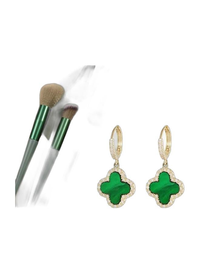 Limited-Time Curated Bundle: Minimalist Dangle Studs & Taklon Blending Applicators | Premium Quality, Exclusive Low Price - Image 1