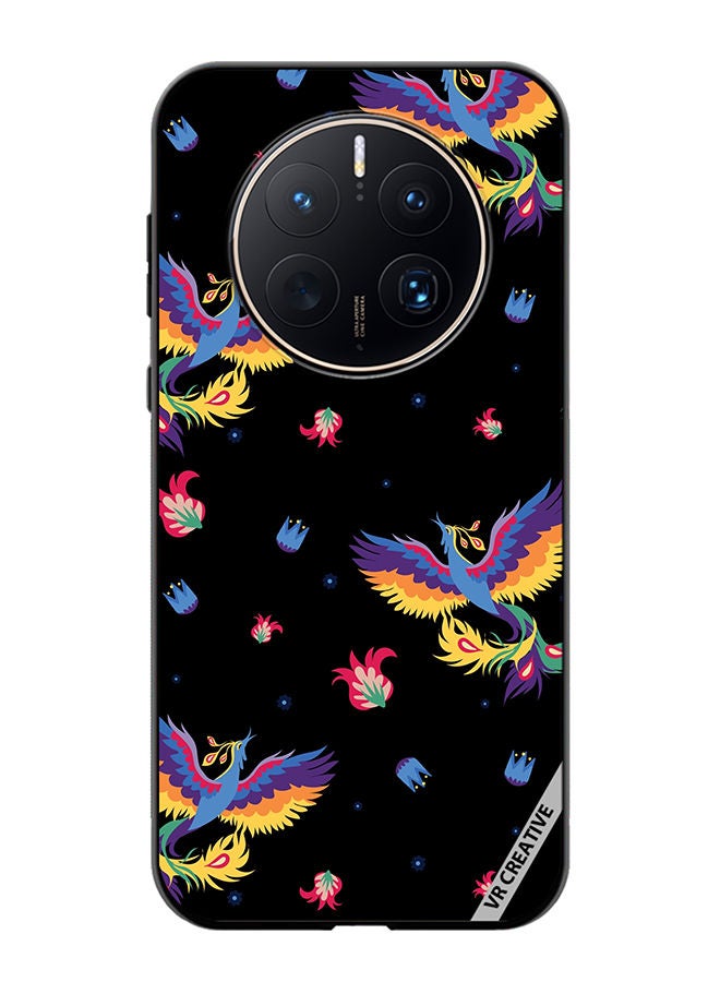 VR CREATIVE Protective Case Cover For Huawei Mate 50 Pro Bird And Flowers For Bed Linen Design Multicolour - Image 1