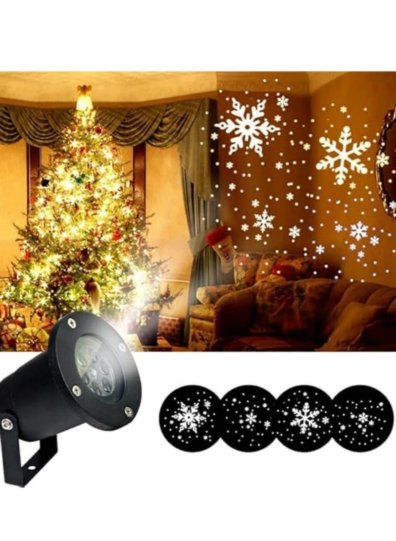 Christmas Projector LED Lights,Projector Lamp Waterproof Projection Light Snowflake Snowman Christmas Tree Light for Christmas Xmas Party Decorations Garden Indoor & Outdoor - Image 1