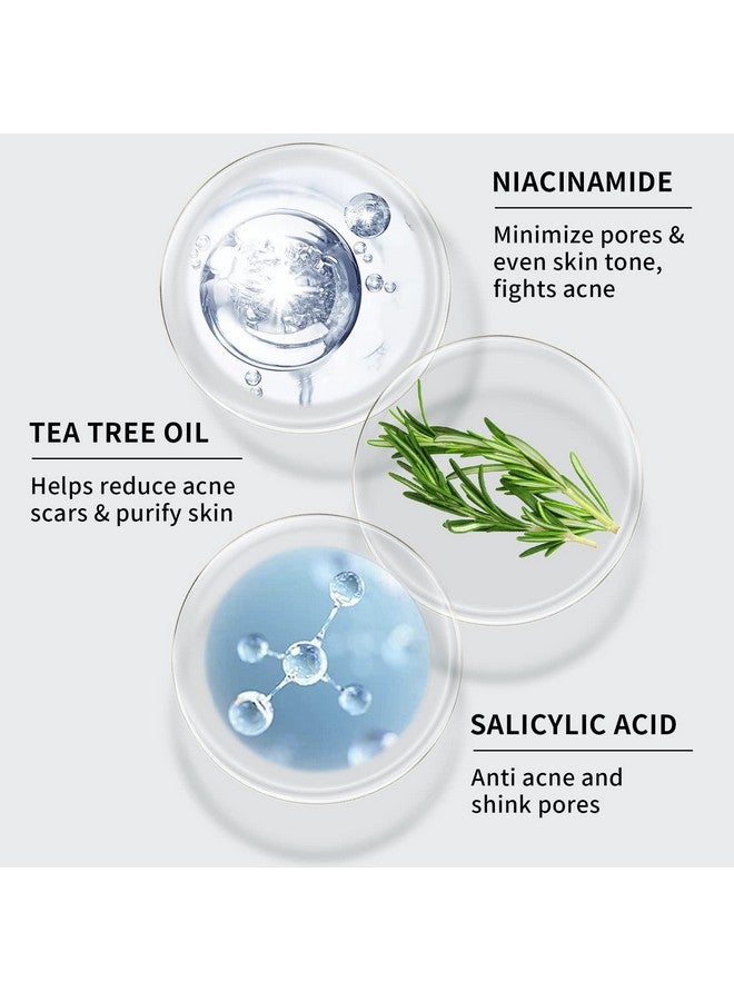 ANAI RUI Dead Sea Mud Mask With Tea Tree Oil & Salicylic Acid, Charcoal, Blackhead Remover, Pore Cleanser, Great For Acne-Prone Oily Skin, Detox Acne Face Mask For Women And Men - Image 2