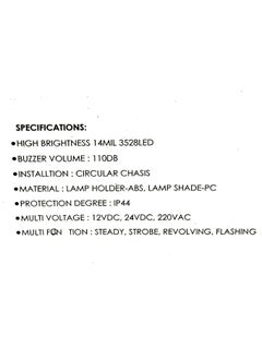 Litost Litost Beacon Led Light Warning Light Industrial Revolving Rotate Light with Sound Alarm Buzzer AC 220 Volt 12 Volt DC 24 Volt DC Green  - Image 4