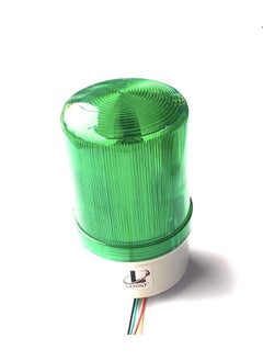 Litost Litost Beacon Led Light Warning Light Industrial Revolving Rotate Light with Sound Alarm Buzzer AC 220 Volt 12 Volt DC 24 Volt DC Green  - Image 1