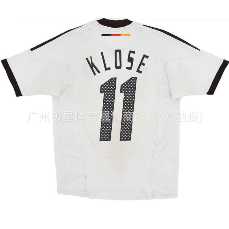 2002 Germany Home Klose Barak Harman Kahn Ram Lehmann Suit 02 Short Sleeve Football Jersey - Image 4