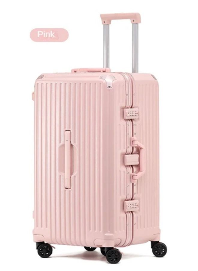 NKX Premium Expandable Aluminum Frame ABS & PC Suitcase With USB charging port and C type and 5 wheel,28 Inch  - Image 1