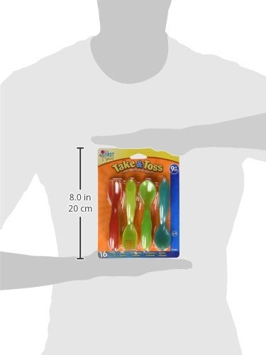 تومي أدوات المائدة تومي ذا فيرست ييرز تيك آند توس للأطفال، 16 قطعة، متعددة الألوان - Image 4