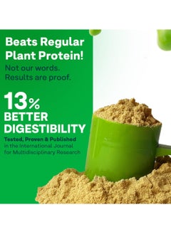 OZiva Bioactive Plant Protein (Chocolate) | 25g Protein,5.5 BCAA| Pea Isolate| Plant based Protein Powder for Women & Men | Essential Amino Acids| Vegan Protein supplement, Clean, Sugar free, 500g  - Image 2