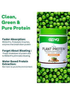 OZiva Bioactive Plant Protein (Chocolate) | 25g Protein,5.5 BCAA| Pea Isolate| Plant based Protein Powder for Women & Men | Essential Amino Acids| Vegan Protein supplement, Clean, Sugar free, 500g  - Image 5