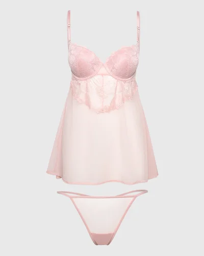 لا سينزا La Senza Sexy Sleep Cupped Mesh Babydoll