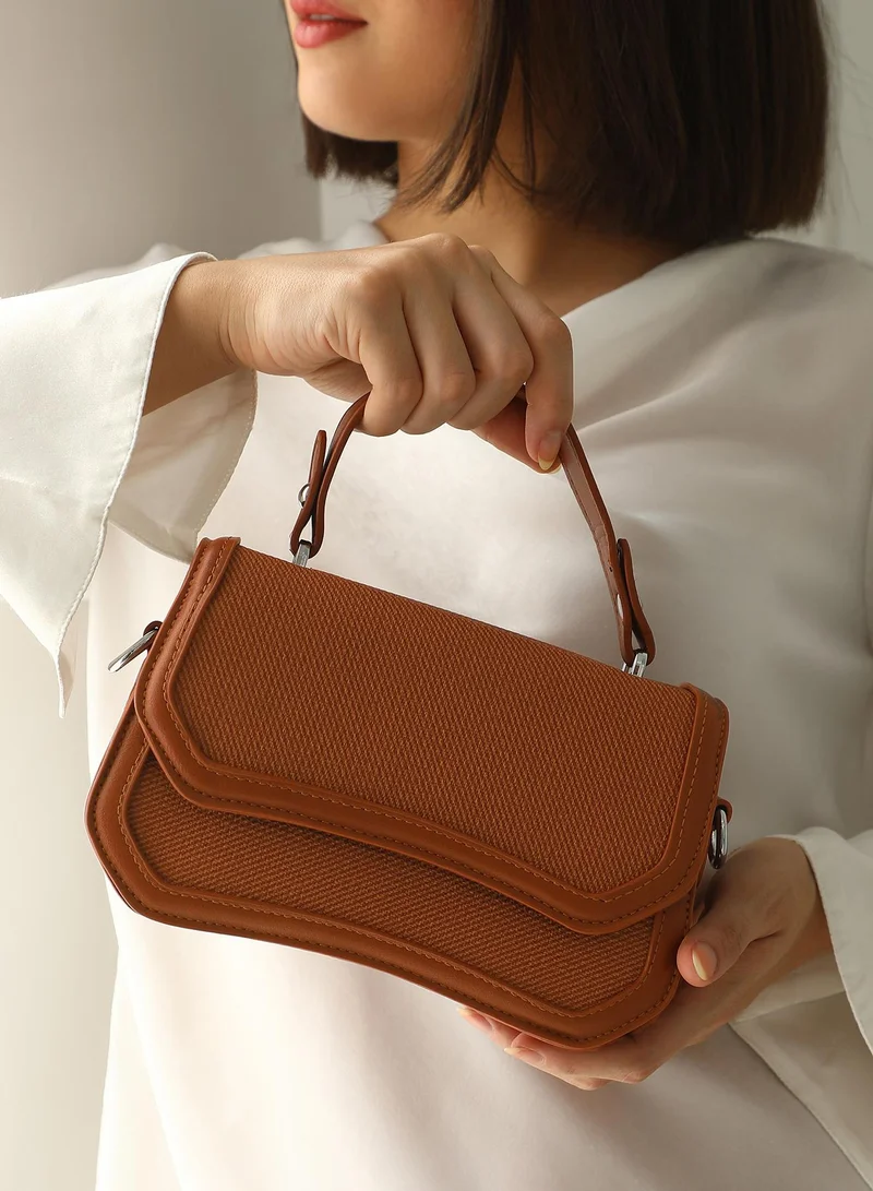 Haute Sauce  Women's The Avenue Hand Bag - Terracotta Brown for Women | Best Price UAE