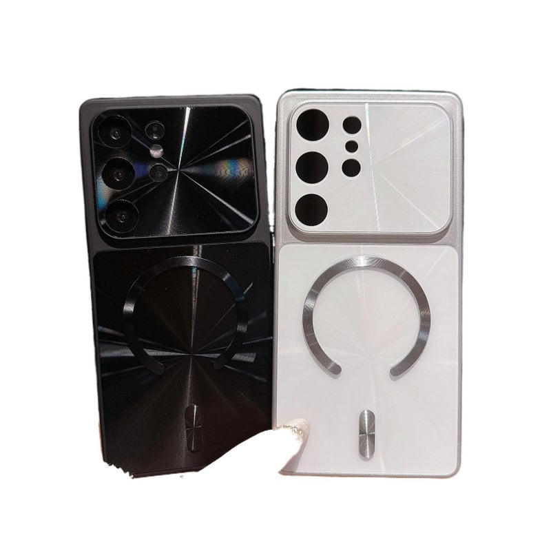 غطاء MagSafe بAcrylic باللون ذهبي مغناطيسي من الأكريليك لـ Samsung S26 Ultra / Samsung S26 مع مغناطيس قوي وحماية من السقوط مع مقاوم للصدمات مع مقاوم للخدش - Image 3